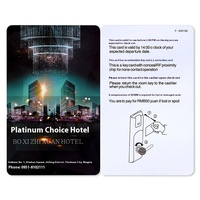 Carte de chambre d'hôtel personnalisable en PVC 13,56 MHz, capteur intelligent ICID à branchement direct pour ouverture de porte, protocole ISO 14443A, 3-5 cm, couleur personnalisée