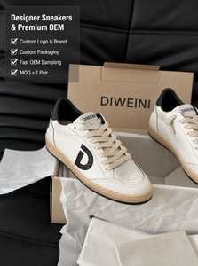 Zapatillas de Lujo de Diseñador en Cuero Desgastado para Hombre y Mujer, Zapatos de Caminar de Alta Calidad, Estilo Dirty Baskets, Zapatillas, Chaussures, Tenis, Nuevas - Product Image 1