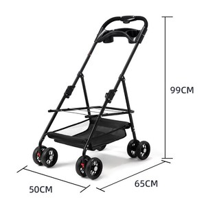 Petite <span class=keywords><strong>poussette</strong></span> pour animaux de compagnie pour chiens, chats, ours en peluche, activités de plein air, légère et pliable - Product Image 4