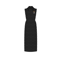Mode 2025 col rabattu sans manches moulante robe pull été décontracté dame femmes rayé tricoté Maxi robe