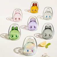 Original Legit Popmart Labubu les monstres CHEERS SERIES Boîte aveugle en verre à double paroi Figurines Cadeaux mignons Boîtes mystères