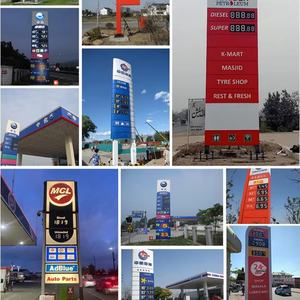 ป้ายดิจิตอลแม่เหล็กติดตั้งง่ายกลางแจ้ง ทนทานต่อสภาพอากาศ สำหรับป้ายราคาสถานีบริการน้ำมัน - Product Image 6