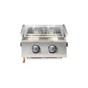 Doanh Nghiệp Nhỏ ngoài trời gian hàng nướng vỏ cá nướng hàu Propane gas thương mại BBQ nướng