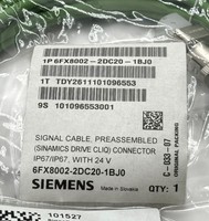 Cable de Señal 6FX8002-2DC20-1BJ0 6FX80022DC201BJ0 Preensamblado Sin Usar para PLC