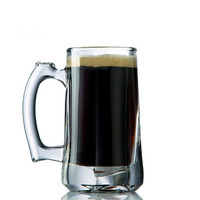 Chope en verre à bière personnalisée de 1 litre Chope à bière de blé en cristal de luxe Style classique Vente en gros