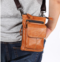 Vente en gros de petit sac à bandoulière en cuir véritable pour hommes sac banane sac à bandoulière style vintage pour hommes sac latéral de luxe pour hommes