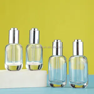 Men Hair Beard Oil Bottles Packaging Customized Essential Oil Glass Bottle For Hair Oil