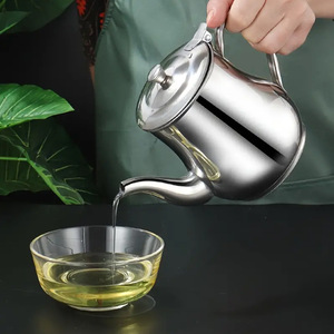 Stainless Steel Tea <b>Kettle</b> <b>With</b> Infuser Lid 1L Kitchen Teapot For Brewing Herbal Tea - Product Image 3