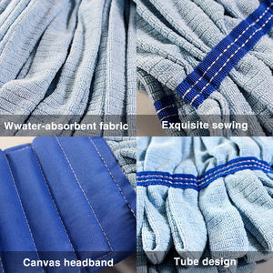 Serpillère plate en microfibre pour usage commercial, serpillère à poussière en microfibre, tête de serpillère de remplacement humide, vente en gros - Product Image 4