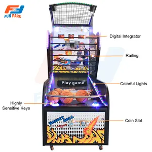 Harga pabrik terlaris mesin permainan Arcade basket jalanan permainan untuk Hiburan