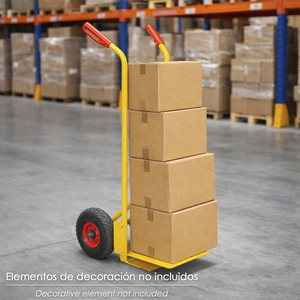 Carrello da Magazzino con Ruote Pneumatiche e Cerchi in Plastica di Facile Utilizzo - Product Image 6