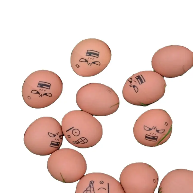 La palla giocattolo promozionale della palla che rimbalza dell'uovo per i bambini gioca le palle di gomma rimbalzanti dell'uovo