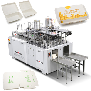 New Quality Takeaway Pack Box Hot Sale Automatic Biodegradable Kraft Paper Lunch Container Box Food Packaging Making Machine