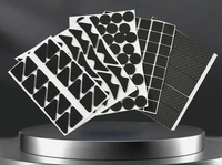 Autocollants hexagonaux antidérapants en PU acrylique imperméables pour téléphones, consoles de jeux et manettes de souris – Bandes pré-découpées