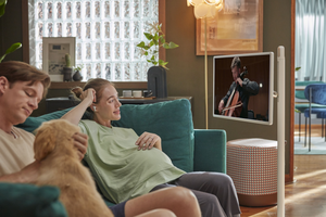 Trong nhà tương tác Android 12 đứng TV xách tay thông minh hiển thị <span class=keywords><strong>LCD</strong></span> màn hình cảm ứng với 'theo tôi' tính năng - Product Image 5