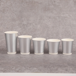 Nhà Máy Bán buôn bền đôi tường Giấy dùng một lần ly cà phê cửa hàng dùng một lần cốc thủ công có thể tái chế Iced uống ly bạc - Product Image 5
