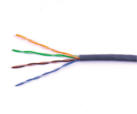 Kabel Patch jaringan UTP Cat5e kustom dengan jaket PVC untuk komputer