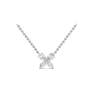 Collar de Moda con Colgante de Letra Inicial y Diamantes |   Joyería Personalizada para Mujer |   Idea de Regalo en Tendencia - Product Image 5