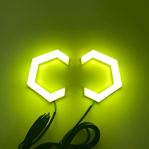 Anillos Halo LED ADT Hexagonales de 70mm, 80mm, 86mm, 90mm, Tamaño OEM, RGBW, Control por Aplicación, Ojos de Ángel - Product Image 5