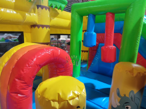 Giá rẻ Amazon bouncy trò chơi lâu đài với slide và đường phố bên rừng động vật Inflatable nhà bị trả lại - Product Image 6