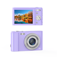 Cámaras Digitales 4k para Vlogging con Zoom 16X, Cámara Digital Portátil Compacta de Apuntar y Disparar