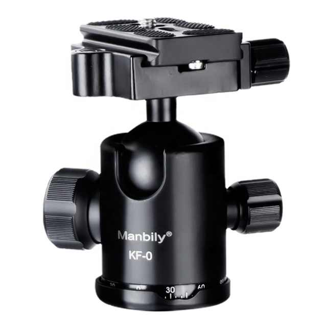 Professional Camera Tripod Ball Head 360 Degree Rotating Panoramic With Quick Release Plate Bubble Level