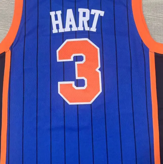 Ready to Ship New York Josh Hart Blue City Edition Best Quality Stitched Basketball Jersey