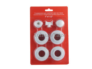 Ensembles de raccords de radiateur 11 éléments Kit de montage de radiateur Systèmes CVC Accessoires de radiateur de chauffage en aluminium - Product Image 5