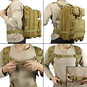 <span class=keywords><strong>Mochila</strong></span> Táctica de Asalto de 3 Días, Impermeable, con Sistema MOLLE, para Senderismo/Campamento, de Nailon 600D, Camuflaje - Product Image 5