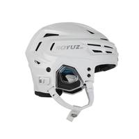 Casque de hockey sur glace POROS en ABS et PC avec visière, design ventilé antichoc pour adultes, pour le jeu et l'entraînement