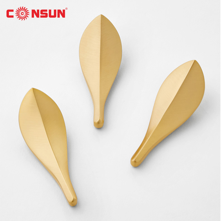 HD890-L Hot Sale Leaf Shaped Handle Furniture Hardware Accessories Cabinet Handle