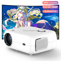 Nouveau projecteur portable de taille micro 1080p Full HD pour usage professionnel et éducatif, lampe LED 3100 lumens, prise en charge 4K intégrée