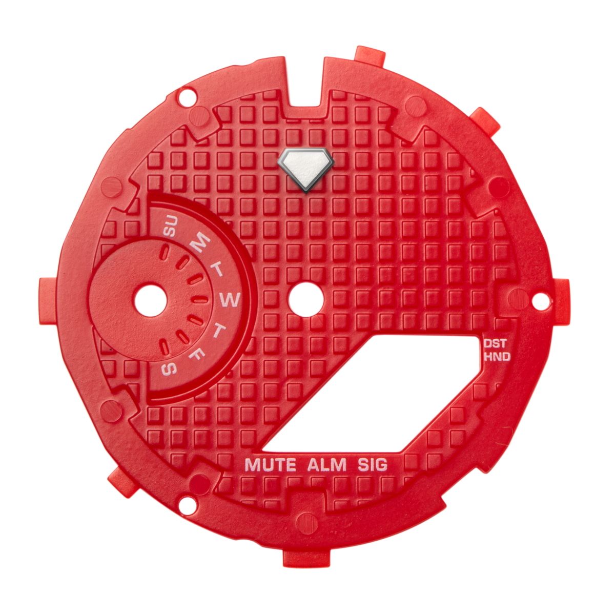 Waffle Red Dial