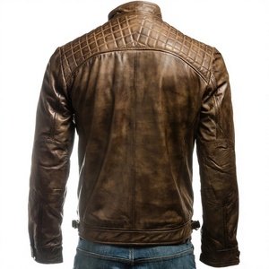 Stylish <b>Leather</b> <b>Jacket</b> for <b>Men</b>, Custom Color 100% <b>Leather</b> <b>Men's</b> <b>Jacket</b> Custom Slim <b>Leather</b> <b>Jackets</b> Winter Design - Product Image 3