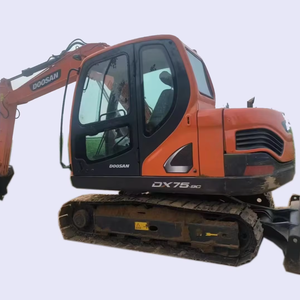 Fiable utilisé Doosan DX75 pelle à roues 7.5 tonnes Mini faible heures de travail Core Incl moteur moteur boîte de vitesses pompe à vendre - Product Image 1