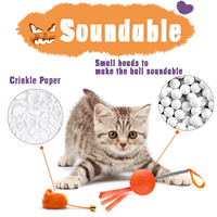 Promo Harga Murah Mainan Kucing Interaktif Catnip Poliester Pembersih Gigi Tikus Lucu Lembut Mainan Halloween