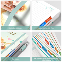 Cubierta de Cuaderno Personalizada A5 de Cuero PU con Hojas Sueltas, Impresión por Sublimación, Agenda y Diario