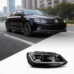 ไฟหน้า LED สำหรับรถโฟล์คสวาเกน เจตต้า ปี 2015 ไฟหน้า Faros De <span class=keywords><strong>Jetta</strong></span> Mk6 พร้อมไฟ DRL โปรเจคเตอร์เลนส์ ไฟเลี้ยวแบบไดนามิก อุปกรณ์ตกแต่งรถยนต์ - Product Image 1