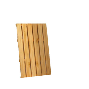 Alfombra de baño rectangular de bambú antideslizante para el suelo del baño, para uso doméstico. - Product Image 5