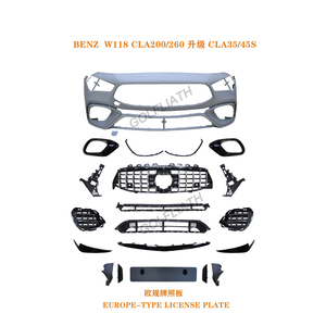 Nuevo Kit de Parachoques Delantero y Parrilla para CLA200/CL260 (W118) - Actualización a <span class=keywords><strong>CLA</strong></span> 35/<span class=keywords><strong>45S</strong></span> (2013-2016) - Product Image 2