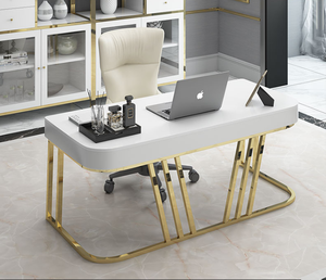 New design Marble big board table Computer desk simple modern boss desk President's desk