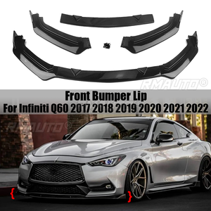 Front Bumper Lip Spoiler <b>Splitter</b> Diffuser for Infiniti Q60 2017 2018 2019 2020 2021 2022 Bodykits Tuning - Product Image 1