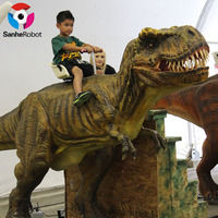 Manège Dinosaure Animatronique pour Enfants, à Monnayeur, Dinosaure Marchant pour Parc d'Attractions Intérieur