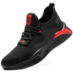 <span class=keywords><strong>Scarpe</strong></span> <span class=keywords><strong>Antinfortunistiche</strong></span> Leggere e Traspiranti per Uomo e Donna, Nuova Moda con Punta in Acciaio Antiurto, Nere per Edilizia - Product Image 1