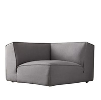 Ensemble de canapés modulaires en cuir Como au design moderne pour salon, meubles de luxe, canapé sectionnel en tissu