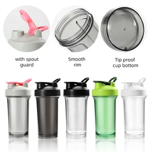 Unisex 500Ml Workout Blender Shaker Flessen Custom Logo Gym Proteïne Shakers Reizen Direct Drinken