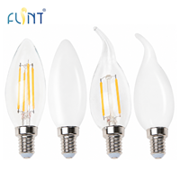 Approvisionnement direct usine – Ampoules LED personnalisées C35 CA35, type bougie, transparentes, givrées, blanc laiteux, certifiées CE, OEM ODM, pour éclairage domestique et hôtelier