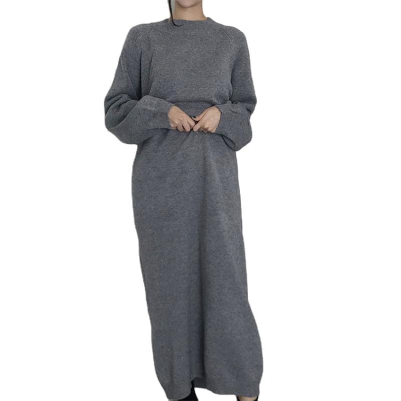 knee length dresses for ladies Wool Dress  Soft, Breathable & Versatile Merino Wool Midi Dress