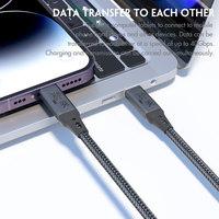 Câble USB4 40 Gbps Type C 240W PD3.1 48V 5A 8K 60Hz Transfert de données vidéo Cordon tressé en nylon Thunderbolt 3 4 pour ordinateur portable Moniteur