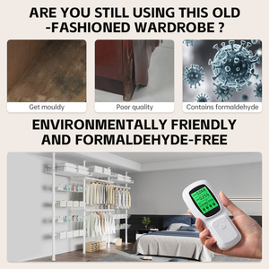 Yijiale bán chạy nhất mở rộng không có công cụ cần thiết freestanding treo tủ quần áo giá cho thuê căn hộ - Product Image 3